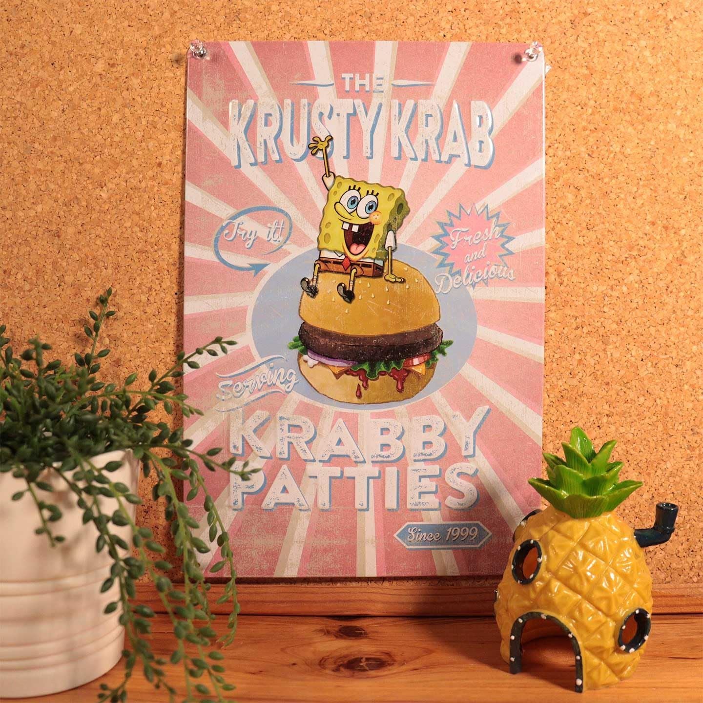 SpongeBob Tin Sign Krusty Krab