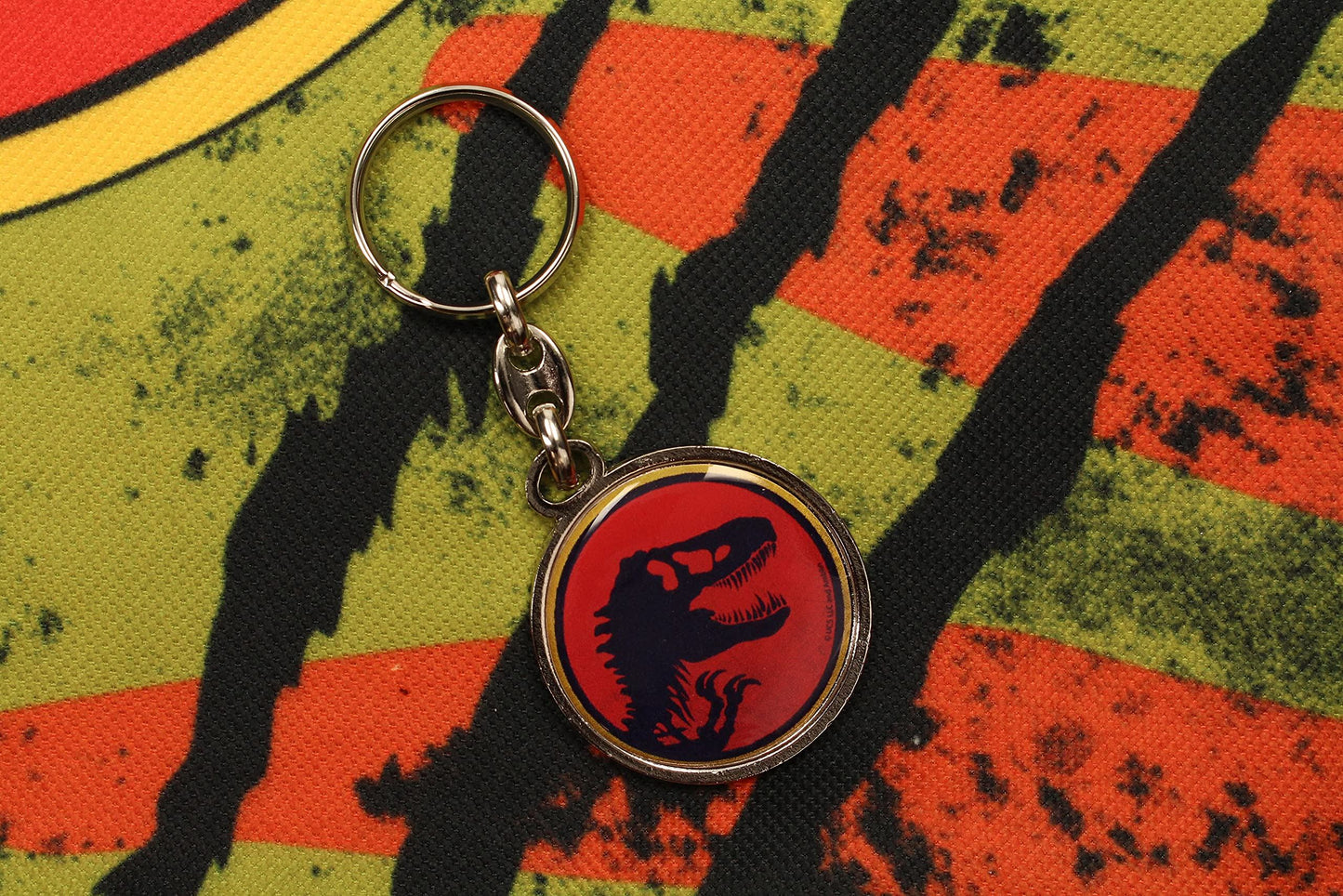 Jurassic Park Metal Keychain Logo 7 cm