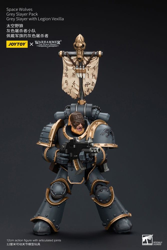 Warhammer The Horus Heresy Action Figure 1/18 Space Wolves Grey Slayer Pack Grey