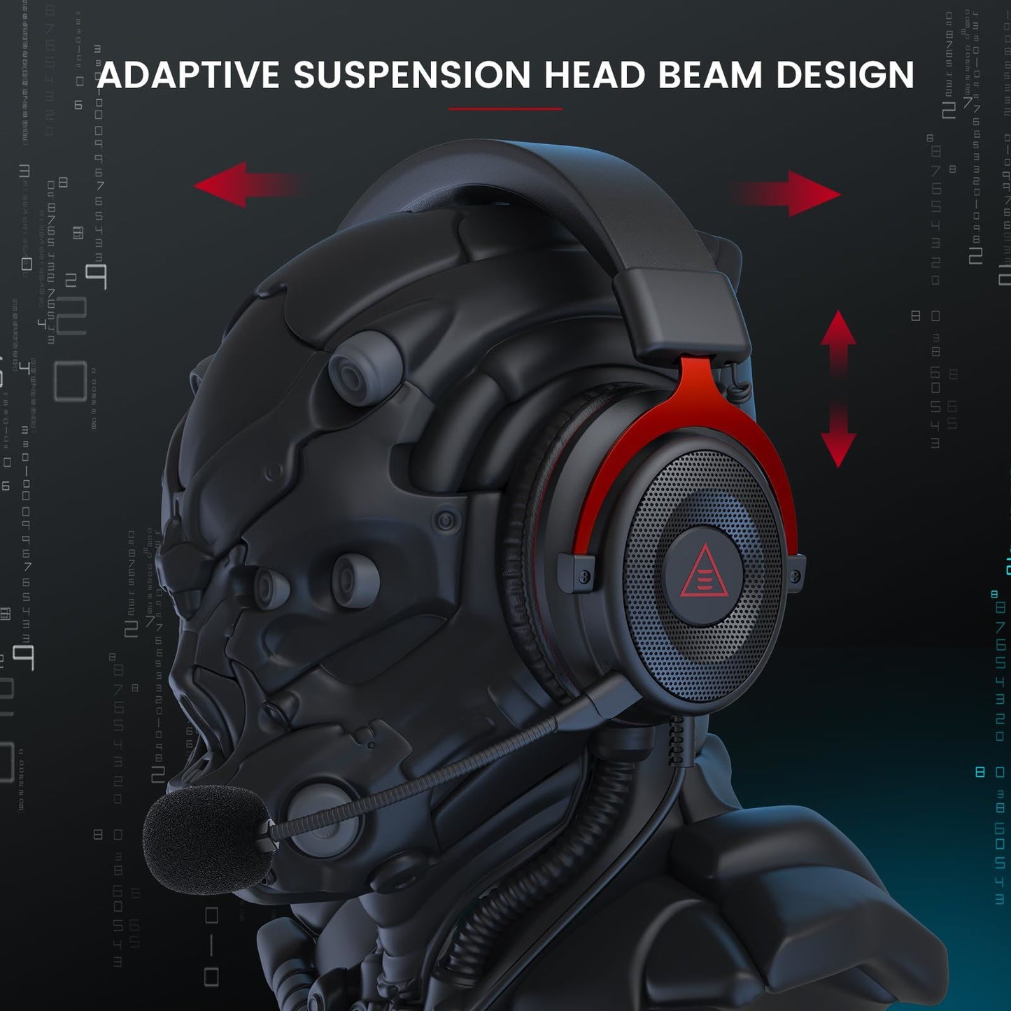 EKSA E900 Gaming Headset with 3D Stereo Sound & Detachable Noise Cancelling Micr