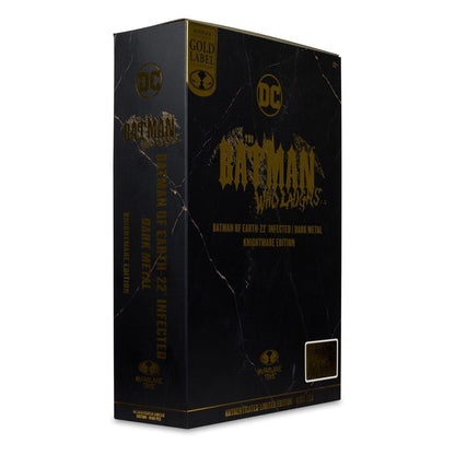 DC Multiverse Batman of Earth-22 Infected Dark Metal Knightmare Gold Label 18cm