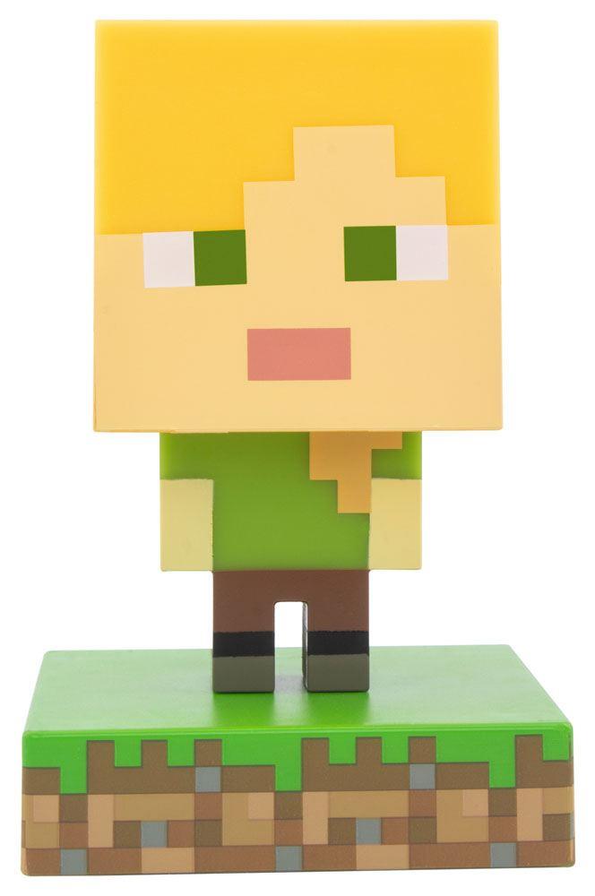 Paladone Minecraft Alex Icon Light | Mini Night Lamp Fun Pixelated