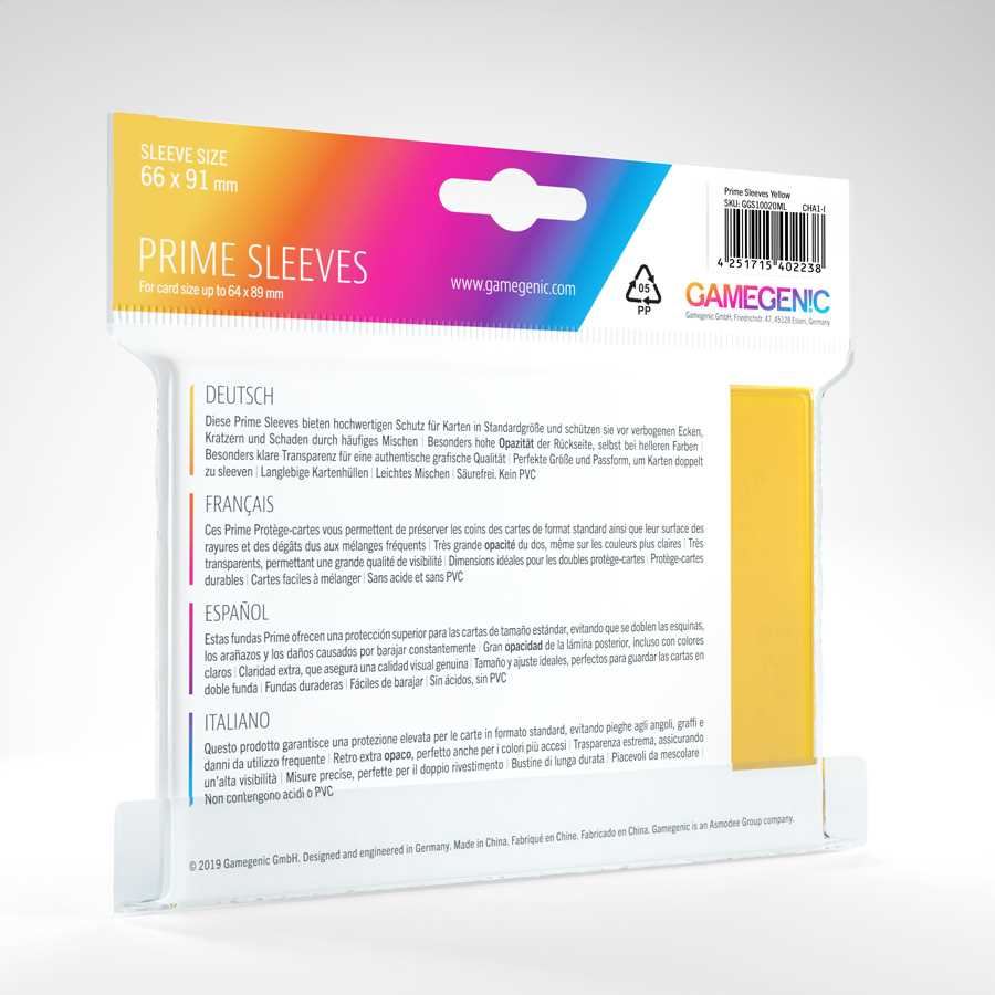 UNIT Gamegenic Prime Sleeves Yellow (100 ct.)