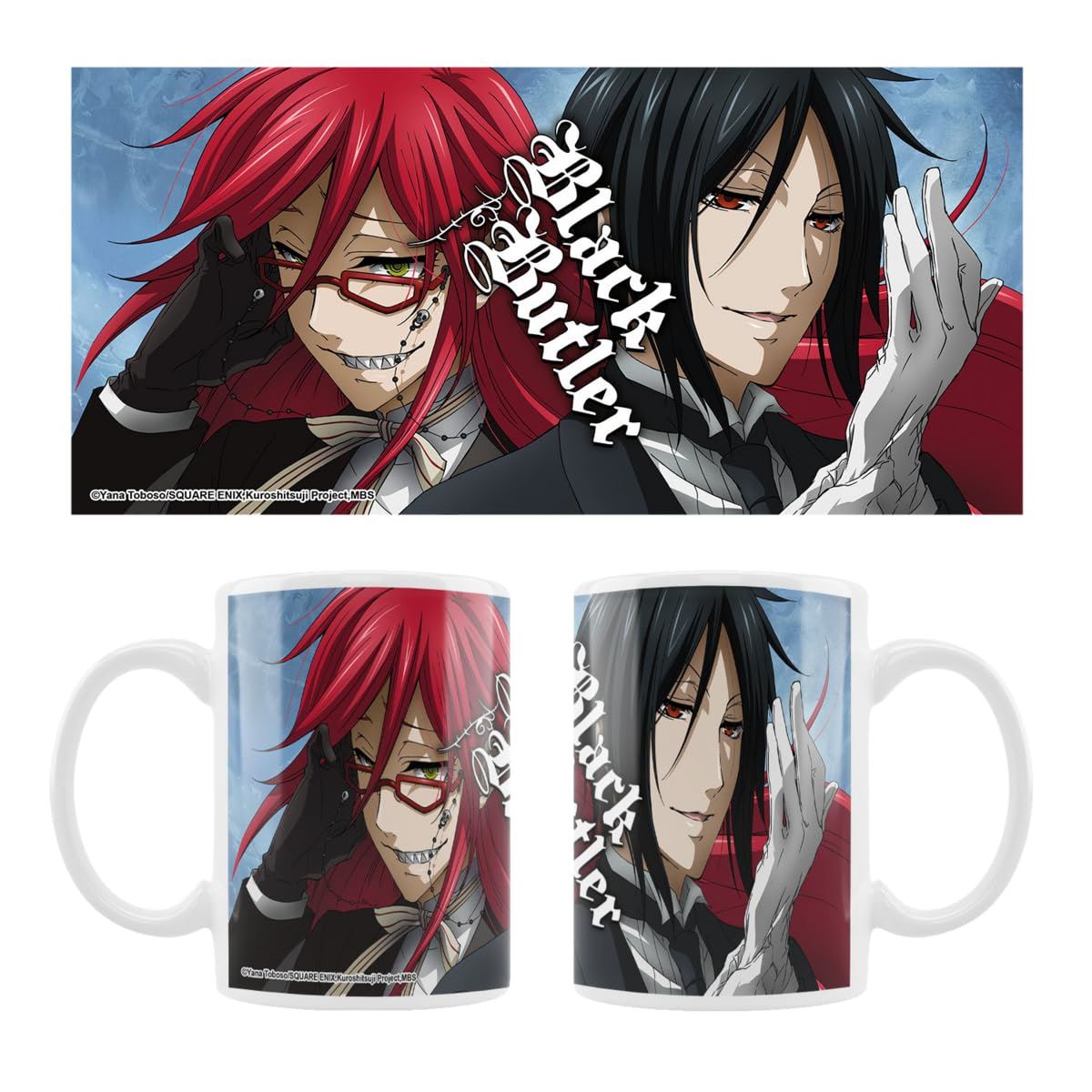 Black Butler Ceramic Mug Grell, Sebastian