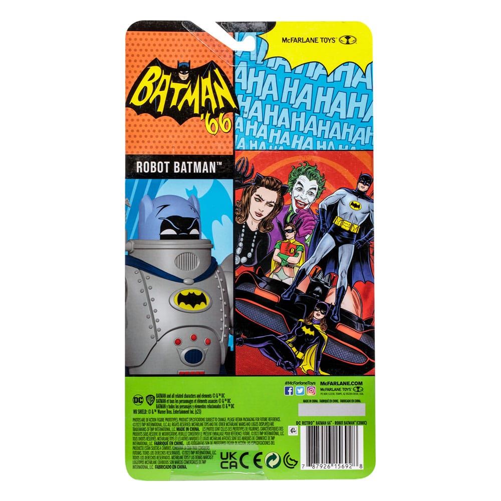 DC Retro Action Figure Batman 66 Robot Batman (Comic) 15 cm