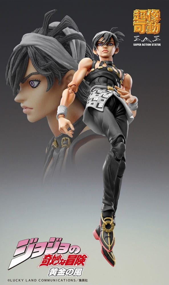JoJos Bizarre Adventure Golden Wind Chozokado Narancia Ghirga & As Black 15cm