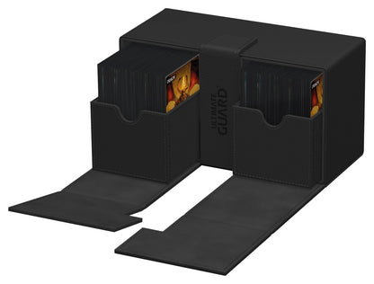 Ultimate Guard Twin Flip`n`Tray 200+ XenoSkin Monocolor Black