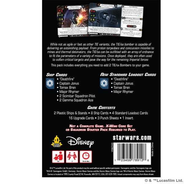TIE SA Bomber: X-Wing Miniatures Game