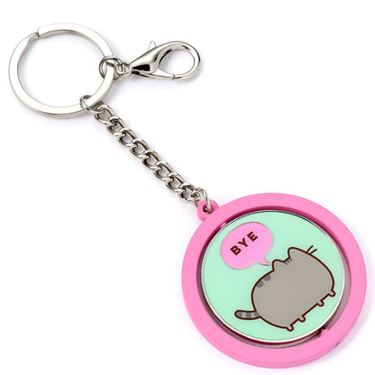 Pusheen Keychain "Hi , Bye" Spinning