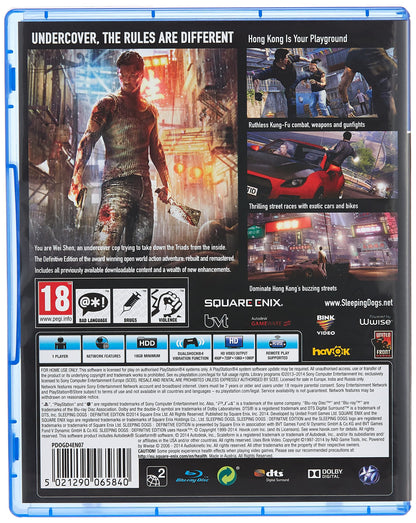 Sleeping Dogs: Definitive Edition /PS4 *New & Sealed*