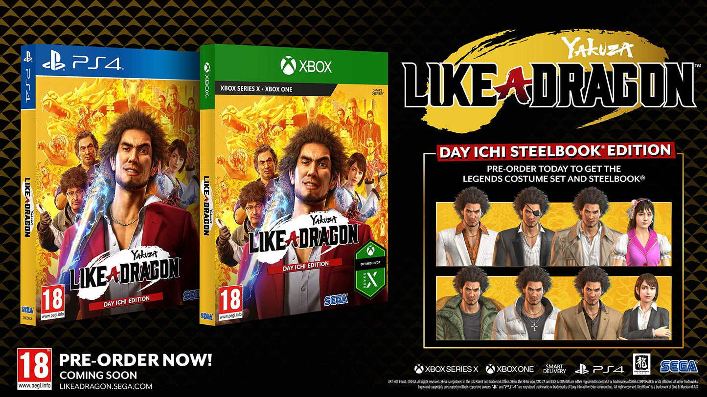 Yakuza: Like a Dragon - Day Ichi Steelbook Edition (compatible with Xbox One)