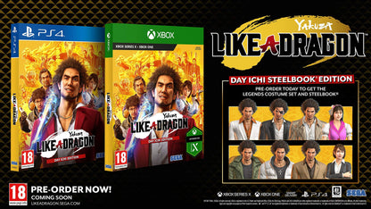 Yakuza: Like a Dragon - Day Ichi Steelbook Edition (compatible with Xbox One)