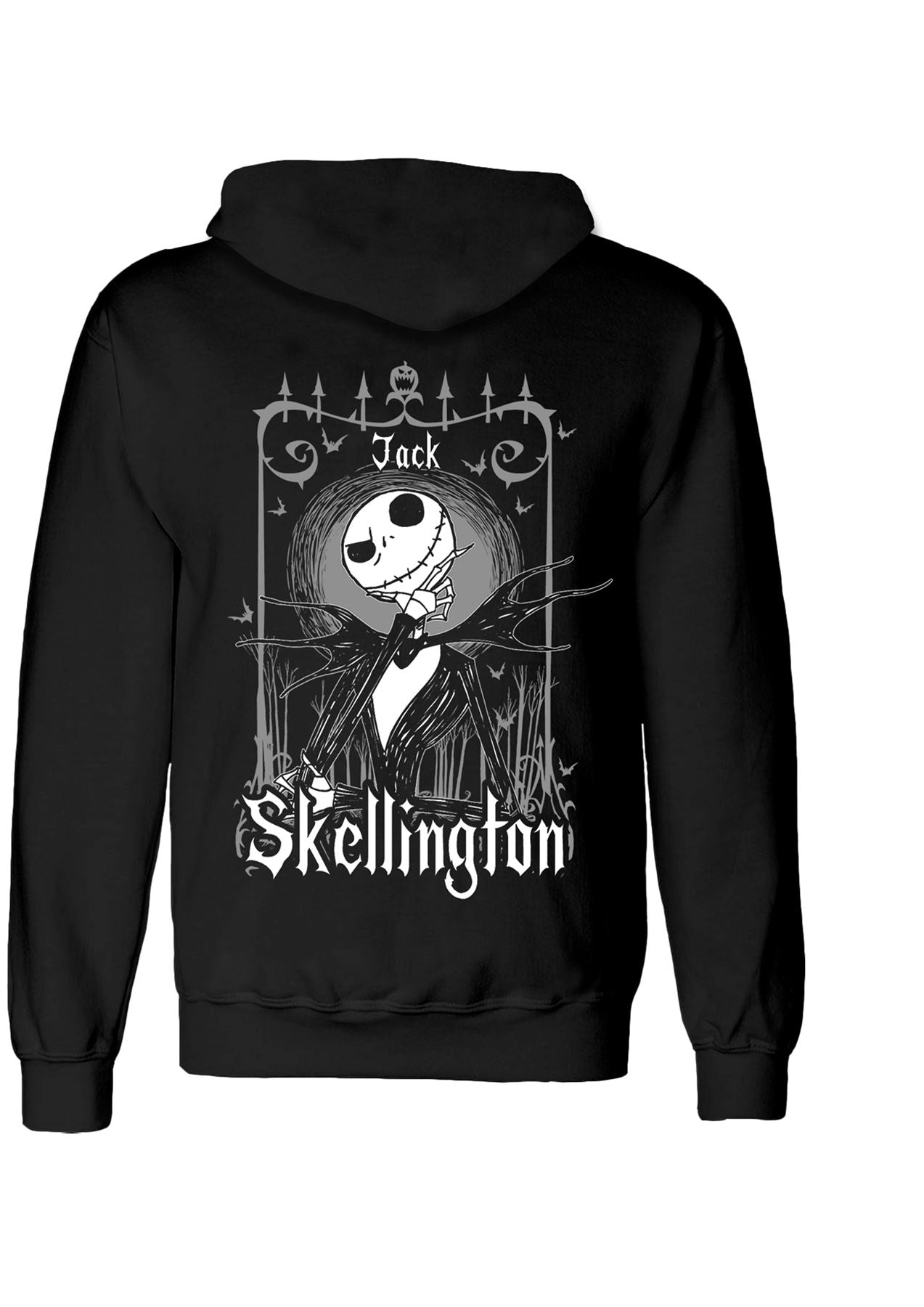 Nightmare before Christmas Hooded Sweater Jack Skellington In Frame Black And Ba