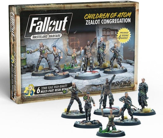 Fallout Wasteland Warfare: Children of the Atom: Zealot Congregation Unpainted