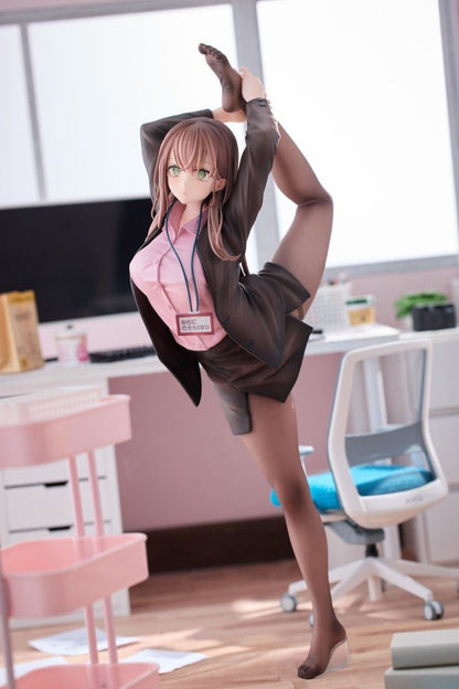 Original Character PVC Statue 1/6 OL-chan Who Doesn't Want to Go to Work Pink Ve