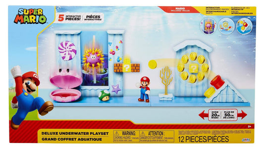 World of Nintendo Super Mario Deluxe Playset Underwater