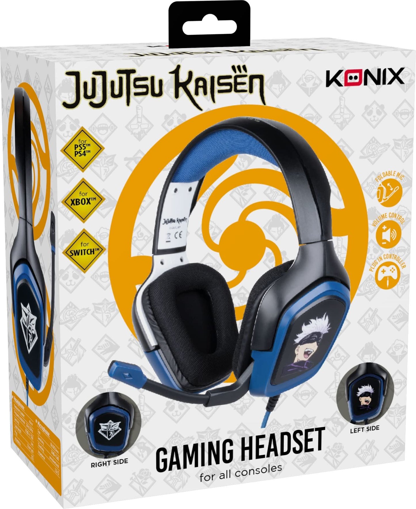 Konix Jujutsu Gaming Headset (Jujutsu Blue/Black) /Headset