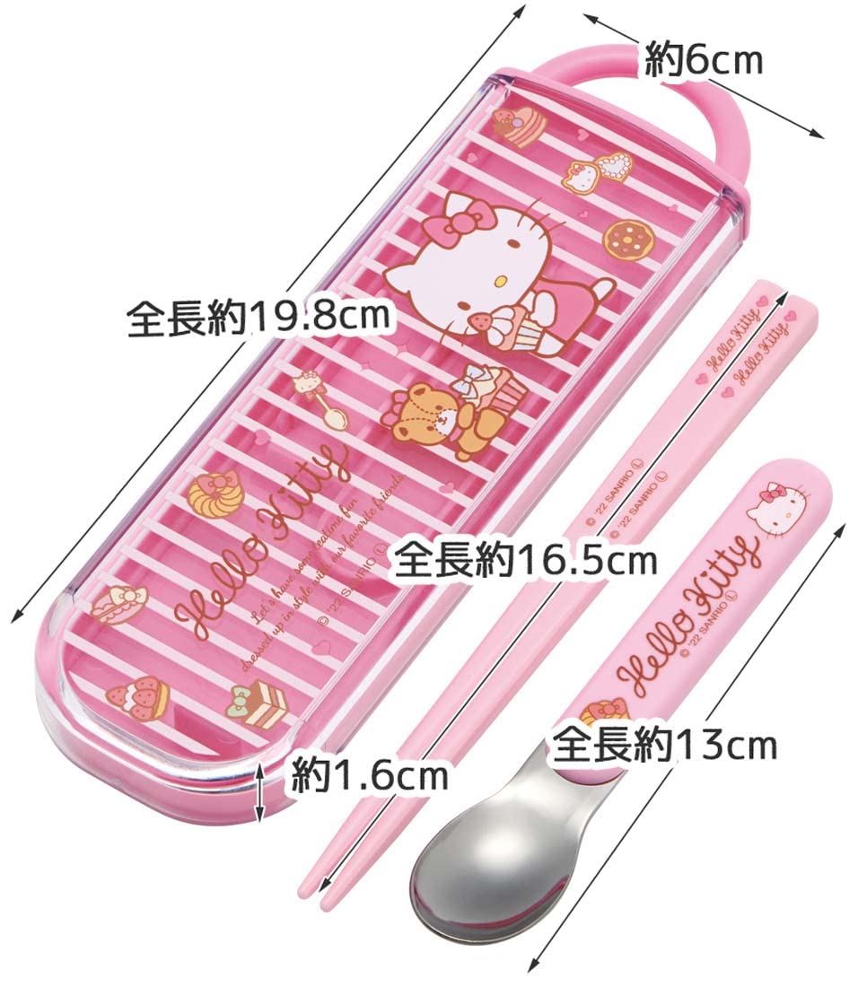Hello Kitty Chopsticks & Spoon Sweety pink