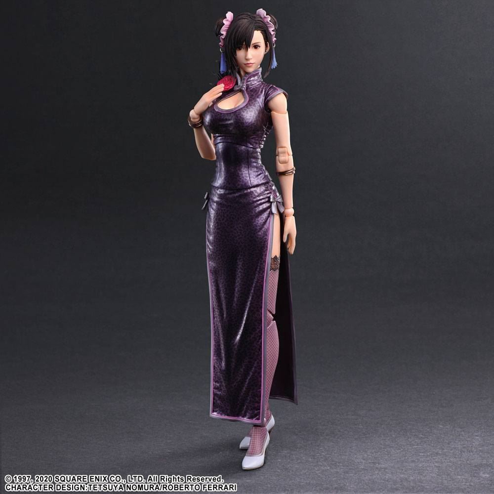 Final Fantasy VII Remake Play Arts Kai Figure Tifa Lockhart Sporty Dress 25cm