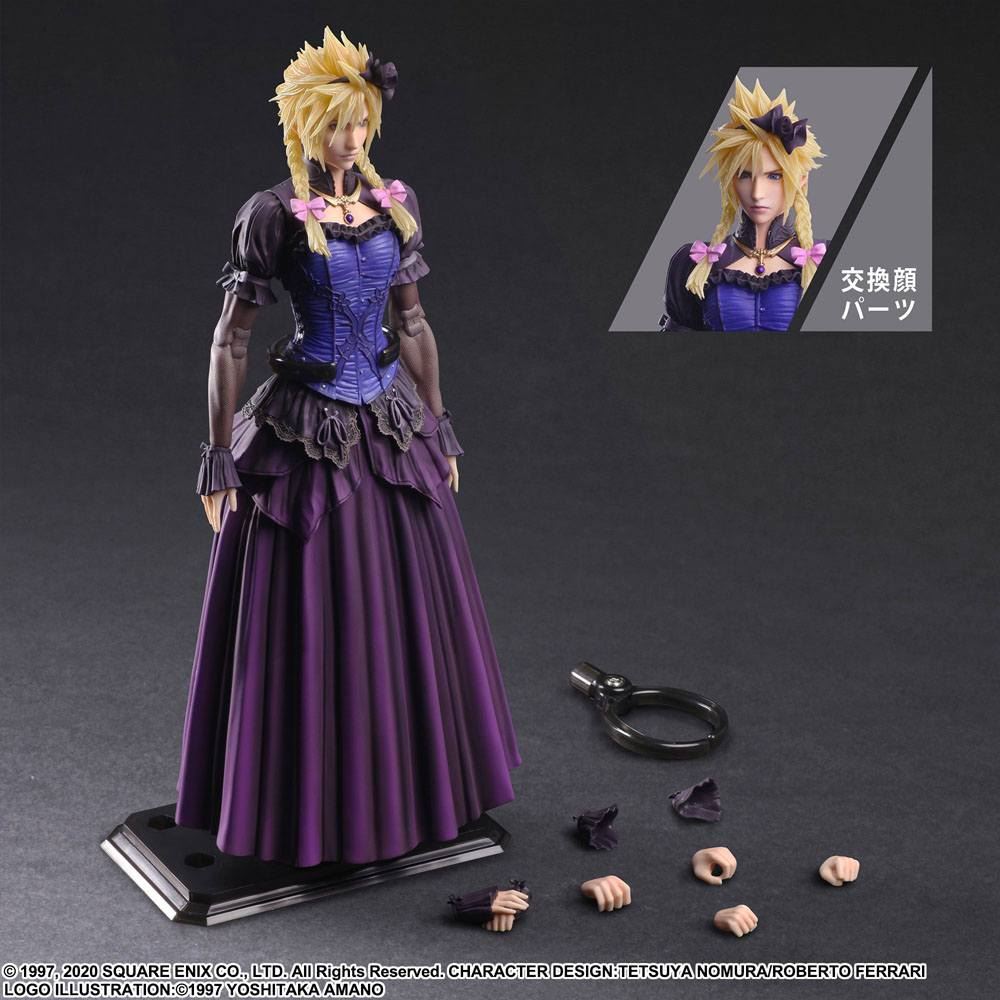 Final Fantasy VII Remake Play Arts Kai Action Figure Cloud Strife Dress Ver. 28
