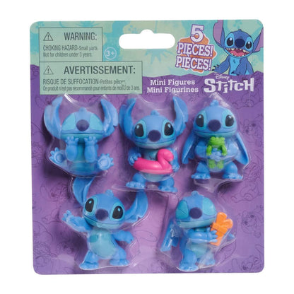 Disney Lilo & Stitch 5-Pack Set 2.5" Collectible Mini Figures Toys Gift