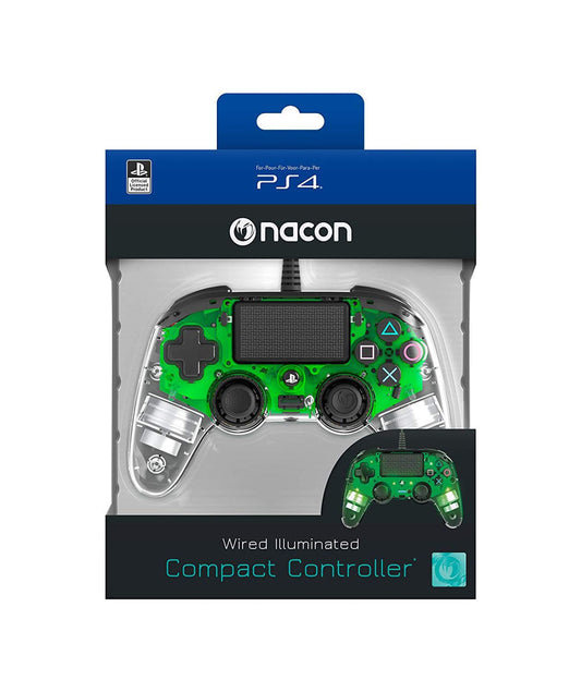 Nacon Ps4 Compact Ctrl Grn Le Playstation 4