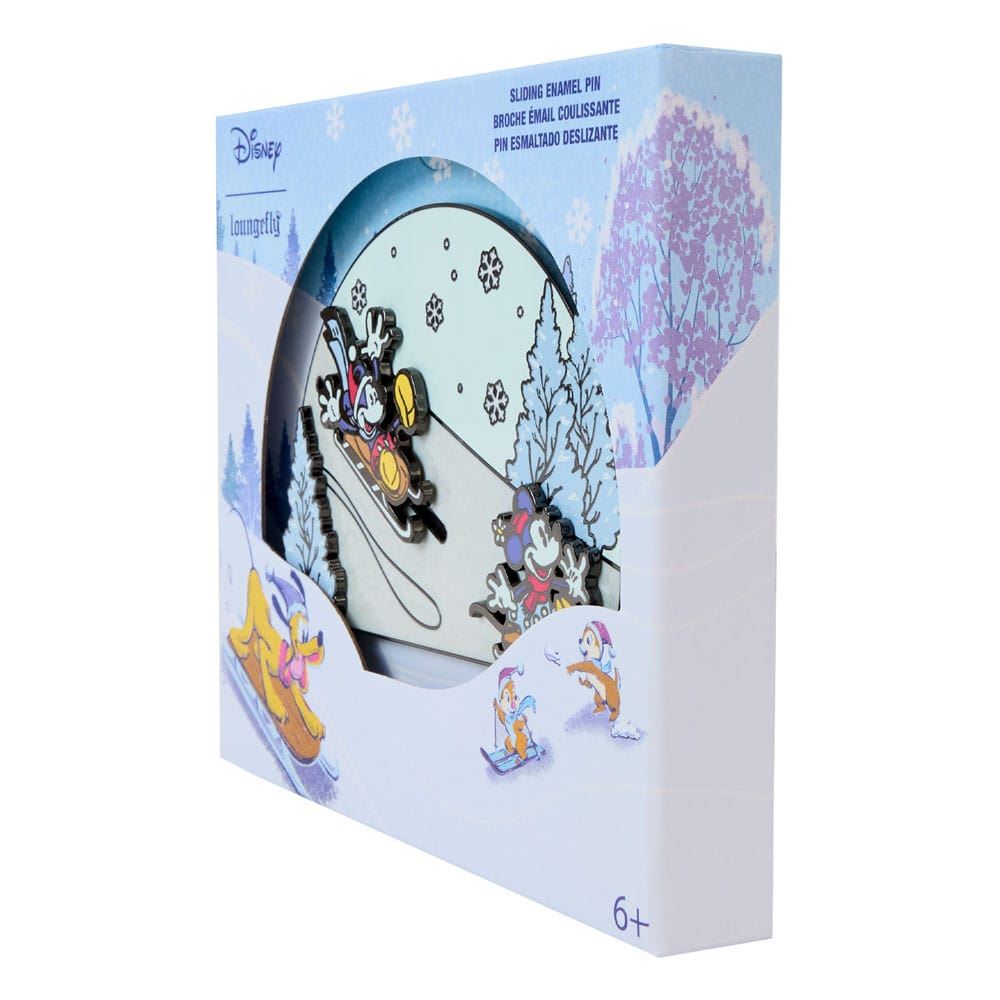 Disney by Loungefly Enamel 3" Pins Mickey and friends Winter Wonderland 3" Limit