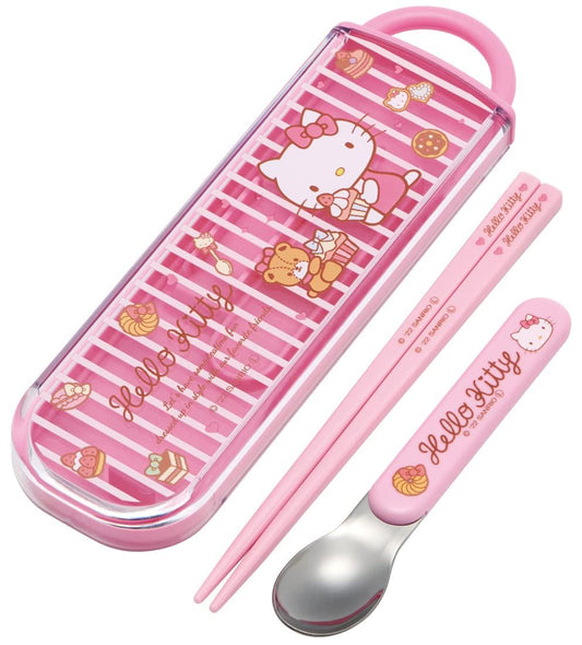 Hello Kitty Chopsticks & Spoon Sweety pink