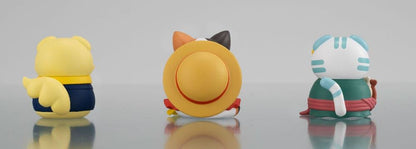 One Piece Mega Cat Project Trading Figure 3-Pack Nyan Piece Nyan! Happy Trio 202