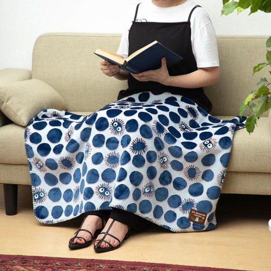 My Neighbor Totoro couverture polaire moir?e Soot Sprite silhouette 70 x 100 cm