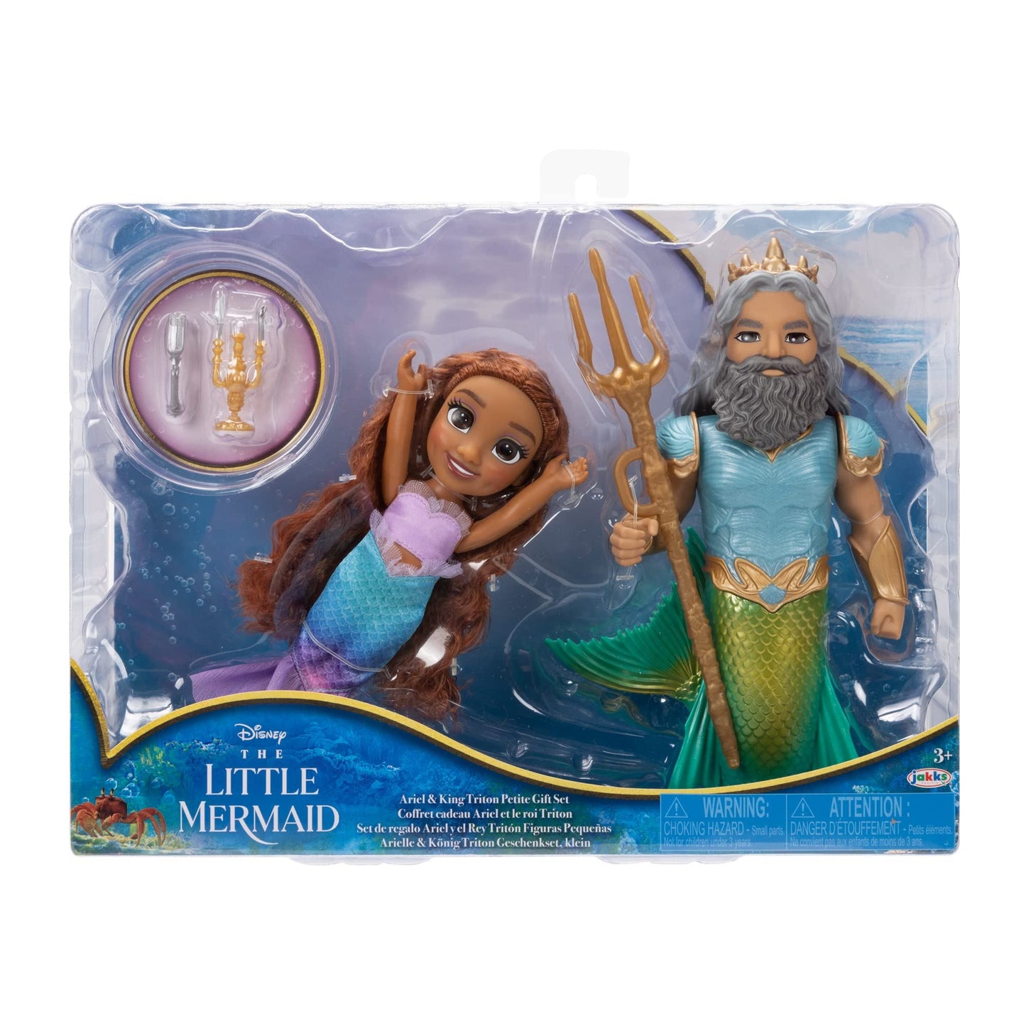 Little Mermaid - Live Action - 6" Petite Ariel And Triton Set  /Toys