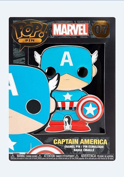 Funko - POP! Pin: Marvel (Captain America) POP! /Figures