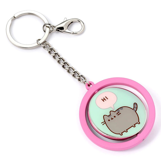 Pusheen Keychain "Hi , Bye" Spinning