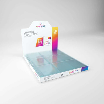 Gamegenic Ultrasonic 9-Pocket Pages Sideloading 50 pcs DISPLAY
