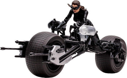 DC Multiverse Dark Knight Rises Catwoman & Batpod Gold Label 7 Figure McFarlane