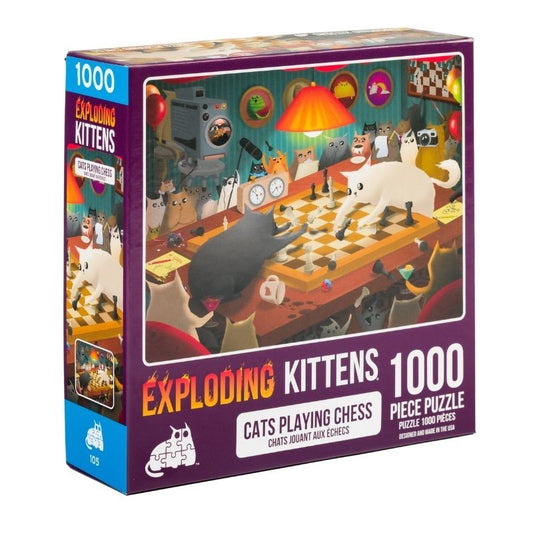 Cats Playing Chess (1000pc)