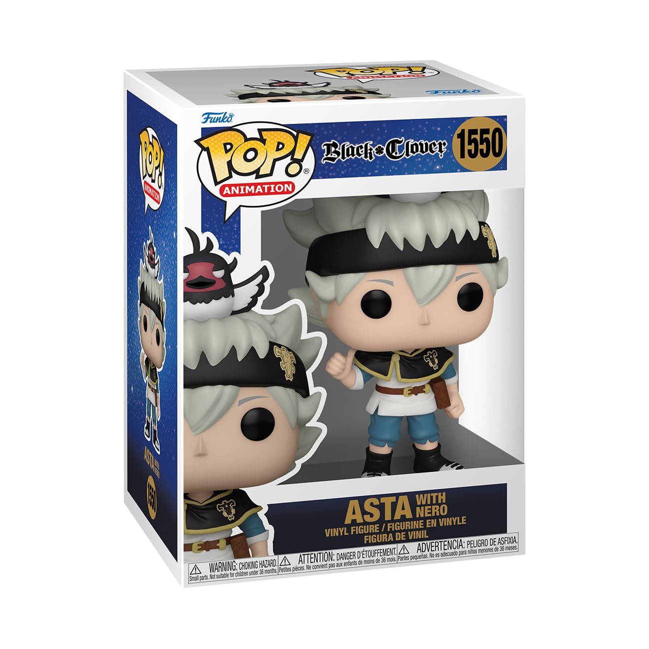 Black Clover POP! Animation Vinyl Figure Asta w/Nero 9 cm