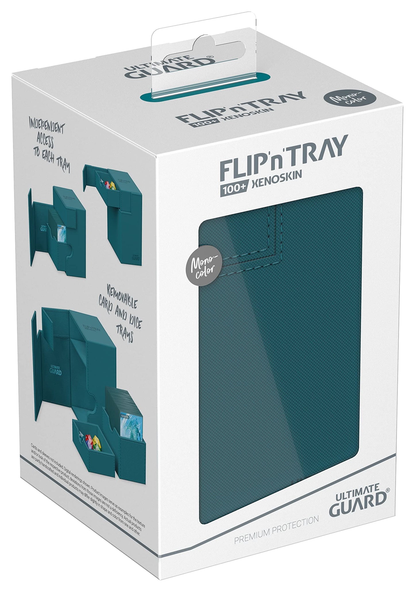 Ultimate Guard Flip`n`Tray 100+ XenoSkin Monocolor Petrol