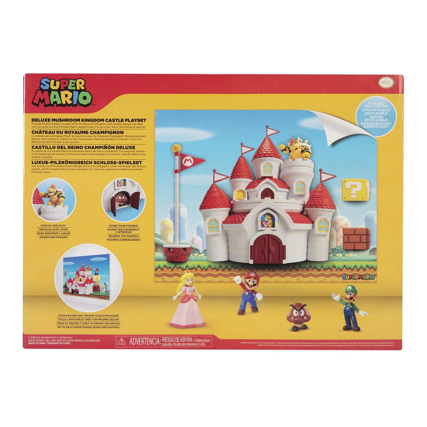 Nintendo - Mushroom Kingdom Castle Playset /Toys