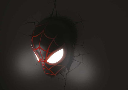 Marvel 3D LED Light Spider-Man Miles Morales Face 3D