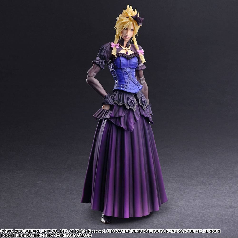 Final Fantasy VII Remake Play Arts Kai Action Figure Cloud Strife Dress Ver. 28