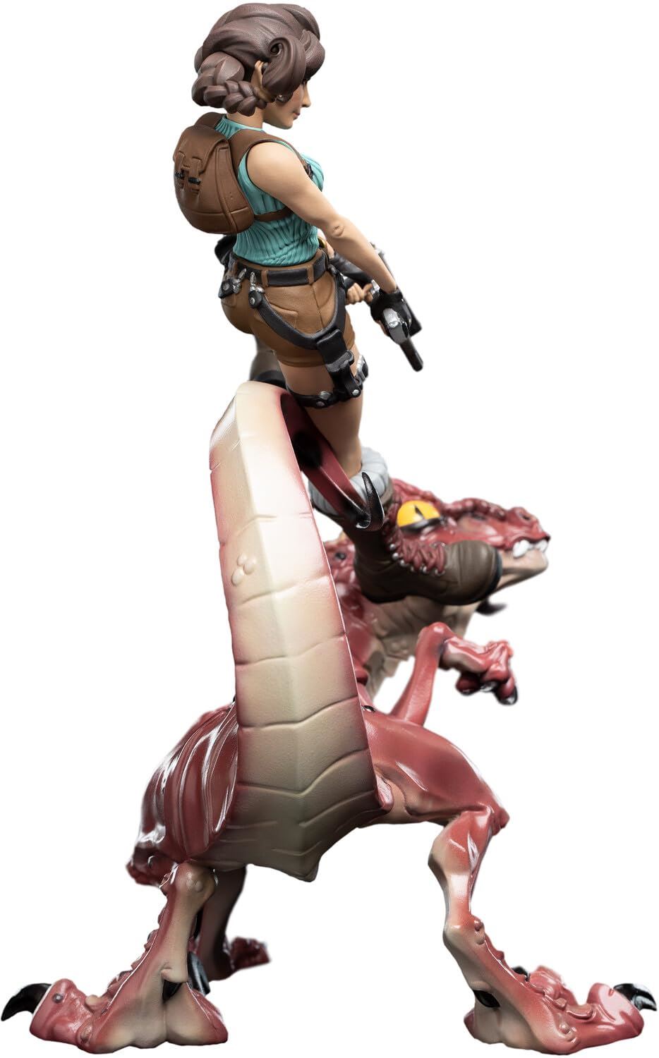 Tomb Raider Mini Epics Vinyl Figure Lara Croft & Raptor 24 cm