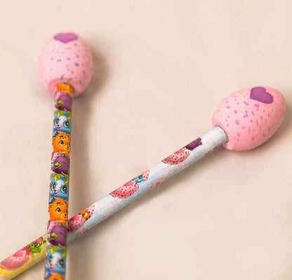 Unique Party 59329 - Hatchimals Egg Pencil Top Erasers, Pack of 4 /Toys