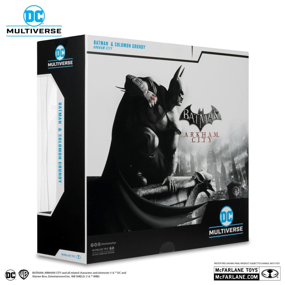 Arham City DC Multiverse Figure 2-Pack Batman & Solomon Grundy Gold Label 18cm