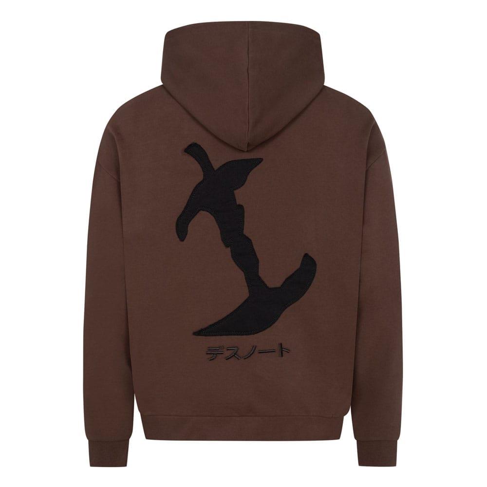 Death Note Hooded Sweater Graphic Brown Size M