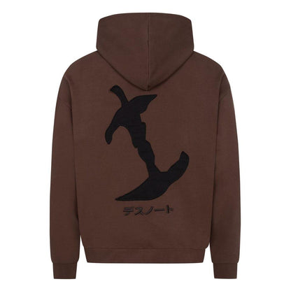 Death Note Hooded Sweater Graphic Brown Size M