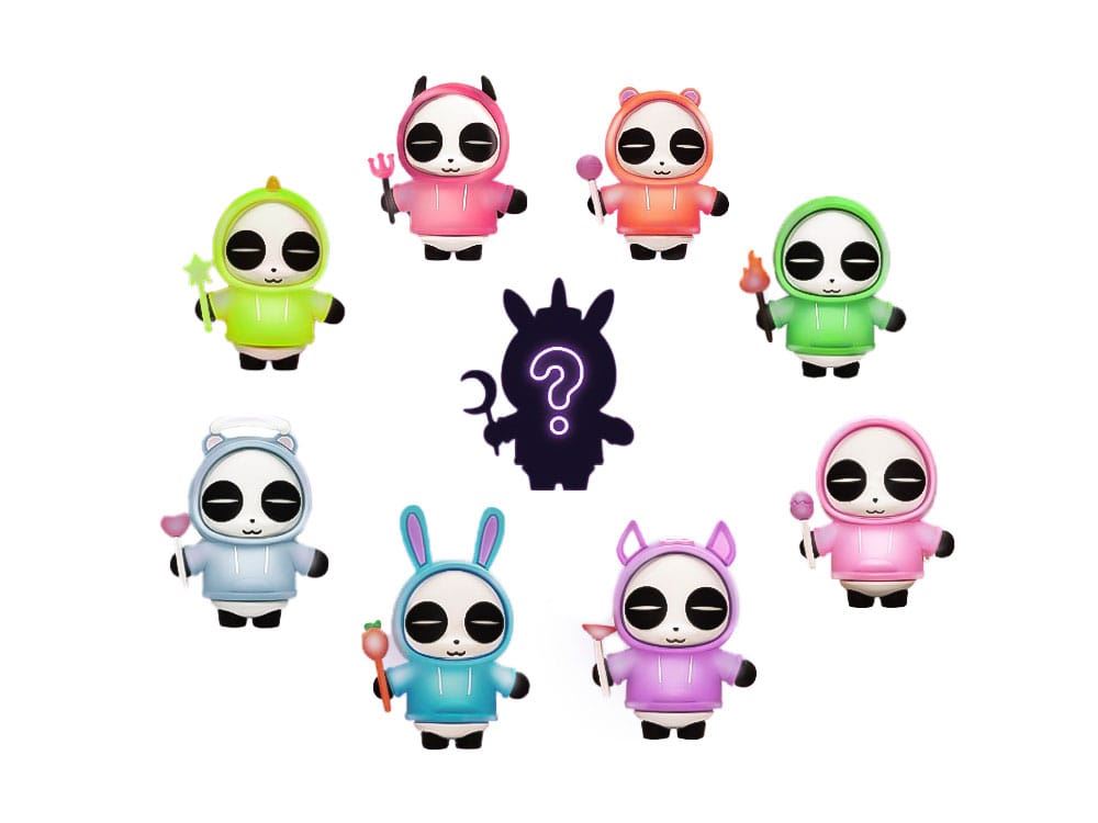 Original Character Mini figures Panda Moon 6 cm Assortment (8)
