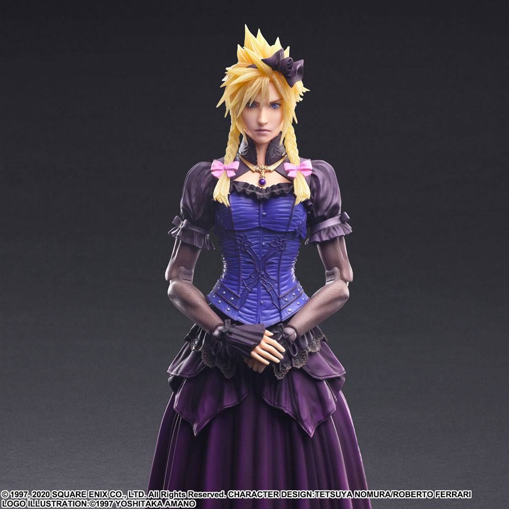 Final Fantasy VII Remake Play Arts Kai Action Figure Cloud Strife Dress Ver. 28