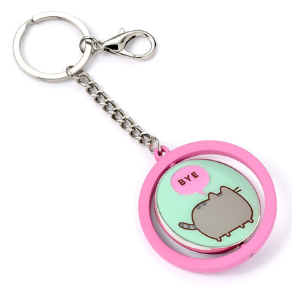 Pusheen Keychain "Hi , Bye" Spinning