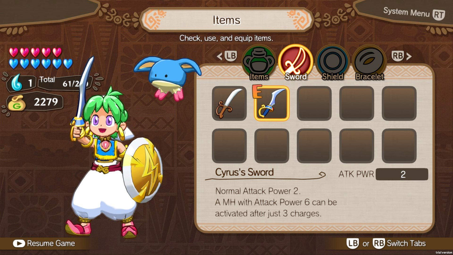 Wonder Boy: Asha in Monster World (Nintendo Switch) [video game]
